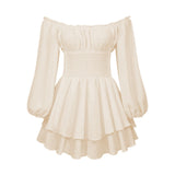 Enchanted Blush Off-Shoulder Maxi Dress