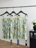 Glamorous Green Sequin Tie - Straps Mini Dress