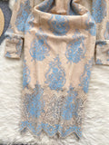 Ornate Elegance Embroidered Sheath Dress