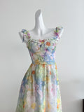 Floral Retro Inspired Maxi Dress