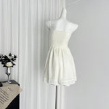 Sweetheart Flowing Skirt Pink Mini Dress