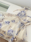 Floral Print Spaghetti Strap Mini Dress