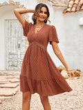 Misty Morning Beige Casual Summer Dress