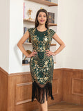 Vintage Sparkle Art Deco Inspired Sequin Dress
