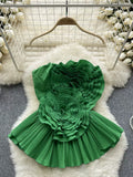 Fiery Ruffle Romance Dress