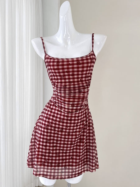 Flirty Skirt Vibrant Red Mini Dress