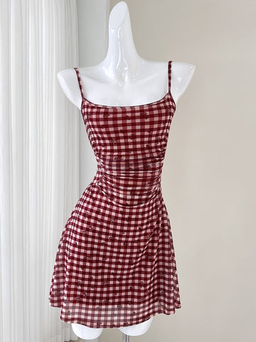 Flirty Skirt Vibrant Red Mini Dress