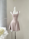 Mint Green Sleeveless Flared Dress
