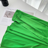 Elegant Green Ruched Bodice Halter Maxi Dress