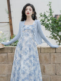 Blossom Waltz A-line Floral Prom Dress