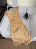 Sumemr V Neck Chiffon Maxi Dress