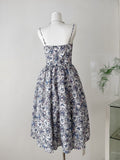 Butterfly Print Spaghetti Strap Mini Dress