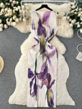Exquisite Garden Party Pleated Dress