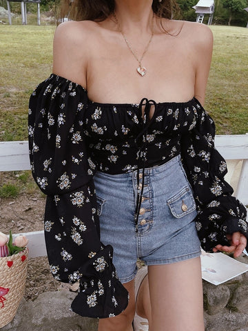 Untamed Floral Puff Sleeve Top