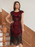 Vintage Sparkle Art Deco Inspired Sequin Dress