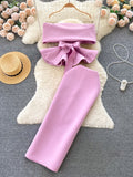 Delightful Rose Ribbon Dress