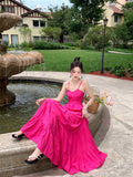 Cheerful Garden Soiree Pink Maxi Dress