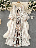 Reigning Pattern Chic Summer Dress
