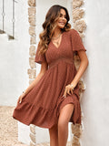Misty Morning Beige Casual Summer Dress