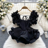 Pink Pleated Paradise Stunning Ruffle Mini Dress