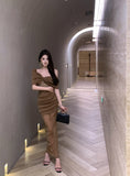 Temperament mesh sleeveless sparkling dress dress