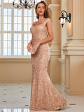 Emerald Sequin Mermaid Prom Party Dress
