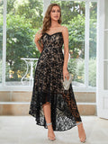 Black High-low Lace Top Party Dress