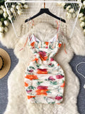 Floral Fancy Casual White Summer Dress