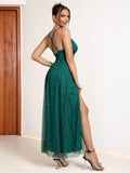Green Enchanted Forest Glitter Tulle Dress