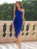 Pink Prism Sequin Fringe Elegance Dress