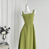 Beautiful Red Sleeveless Mid-Calf Dress