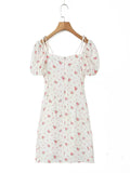 Springtime Sweetheart Rose Print Dress