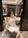 Fiery Ruffle Romance Dress