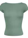 Seafoam Serenity Cap Sleeve Top