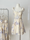 Floral Print Spaghetti Strap Mini Dress