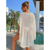 Radiant White Crochet Beachside Swimsuit Cover-Up