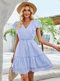 Breezy White Casual Lace Day Dress