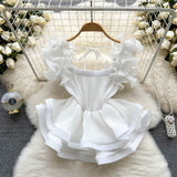 Pink Pleated Paradise Stunning Ruffle Mini Dress