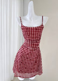 Flirty Skirt Vibrant Red Mini Dress