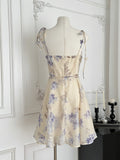 Floral Print Spaghetti Strap Mini Dress