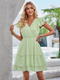 Breezy White Casual Lace Day Dress