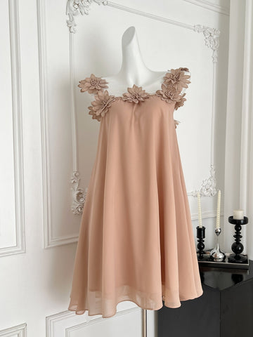 Elegant Pink Strapless Floral Mini Dress