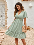 Misty Morning Beige Casual Summer Dress