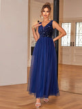 Golden Ebullience Tulle Evening Dress