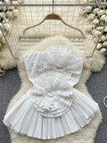 Fiery Ruffle Romance Dress