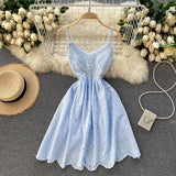 Lace Bright Yellow Eyelet Dress