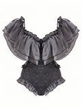 Swimsuit Women's One-Shoulder Ruffles Bikini