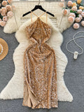 Glittering Gala Dazzling Sequin Evening Gown