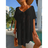 Radiant White Crochet Beachside Swimsuit Cover-Up