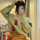 Strewberry Long Sleeve Knit Sweater